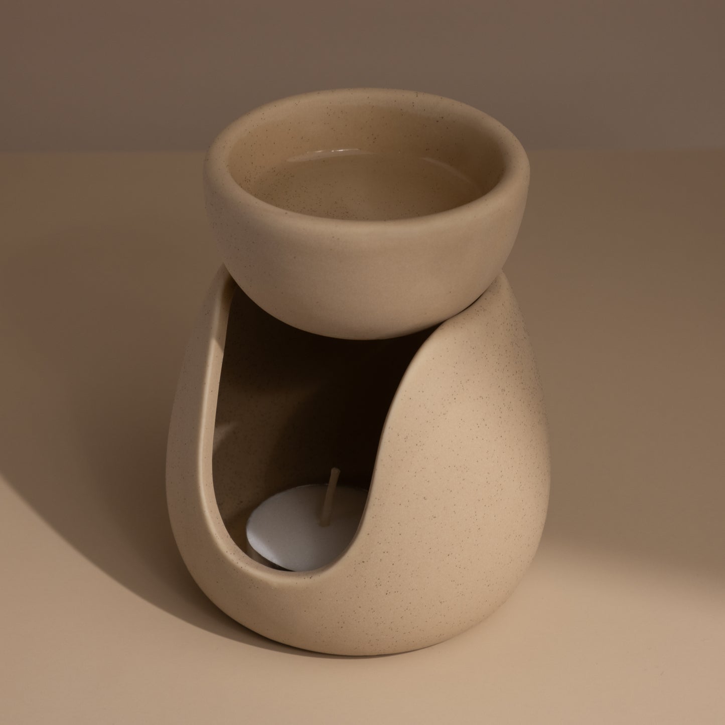 Pre Order - Ceramic Oil and Wax Melt Burner - Beige