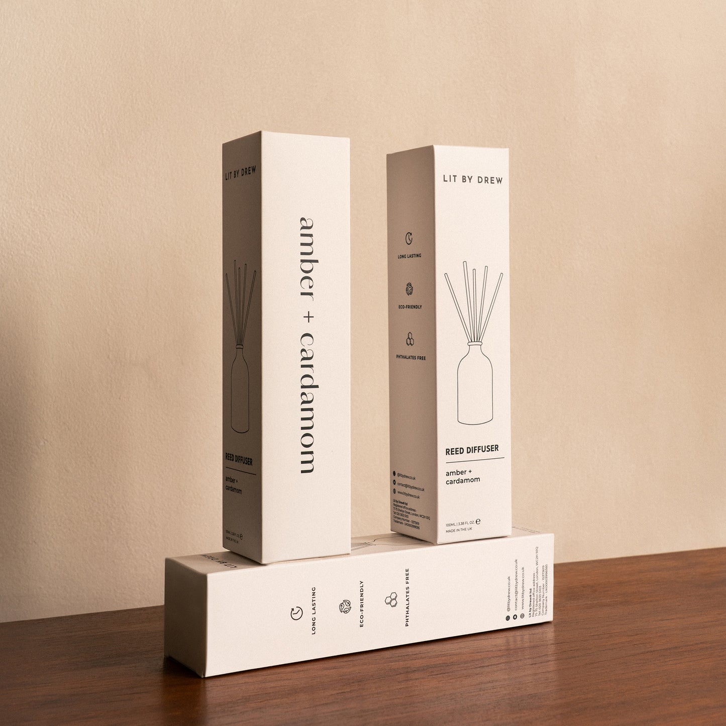 Amber & Cardamom Reed Diffuser - 100ml