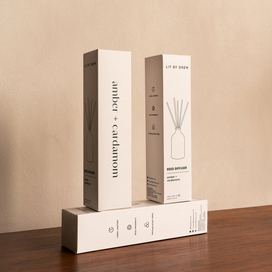 Amber & Cardamom Apothecary Style Reed Diffuser - 100ml