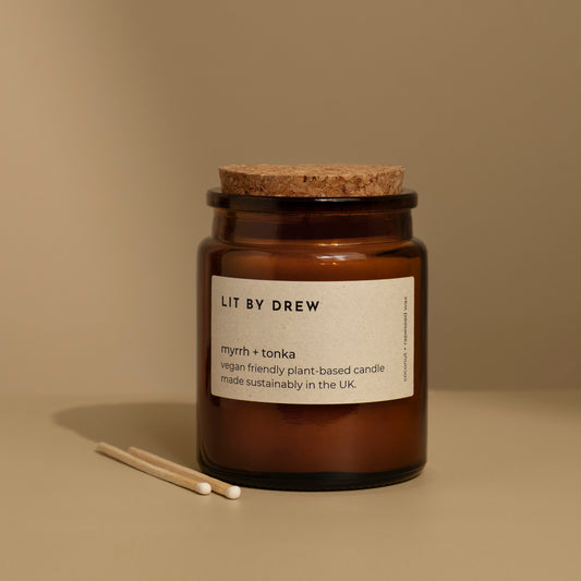 Myrrh & Tonka Apothecary Style Candle - Medium