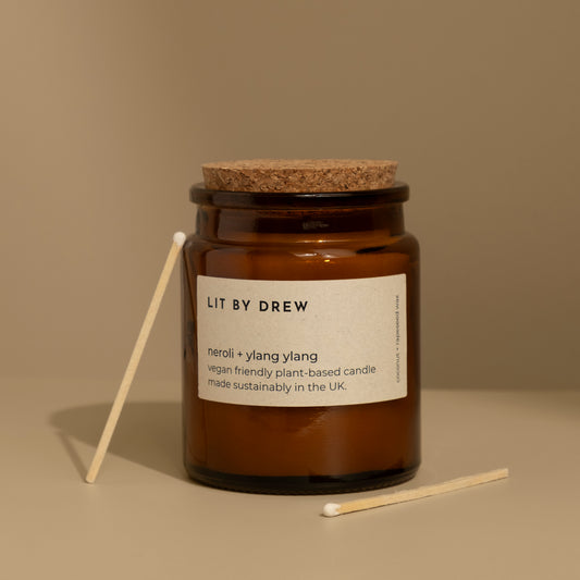 Neroli & Ylang Ylang Apothecary Style Candle - Medium