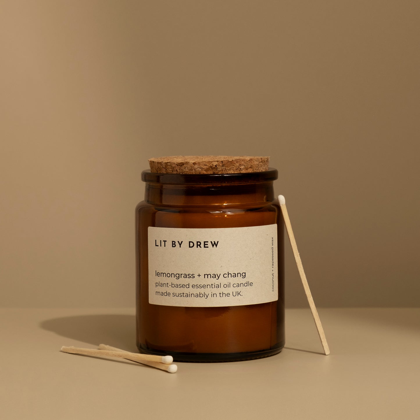 Lemongrass & May Chang - Pure Essential Oil Candle - Medium