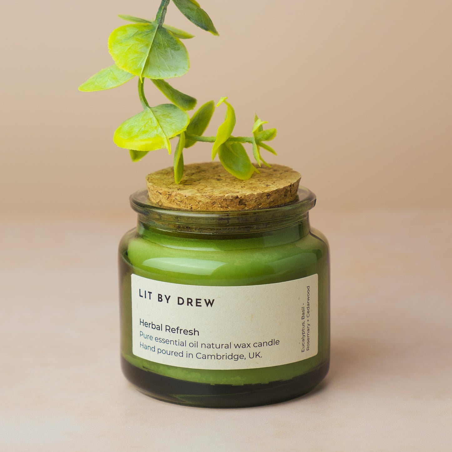 Herbal Refresh - Pure Essential Oil Aromatherapy Candle