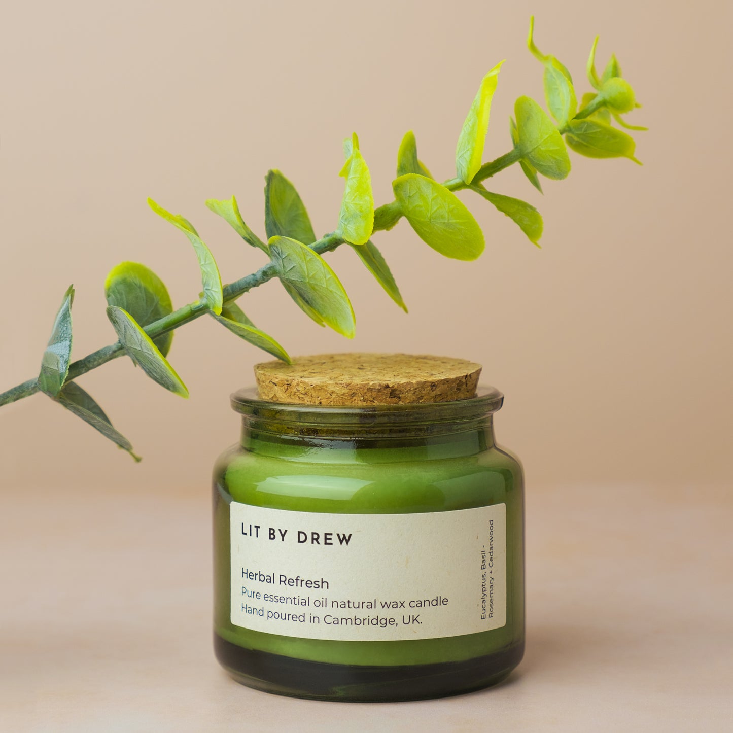 Herbal Refresh - Pure Essential Oil Aromatherapy Candle