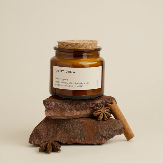 Winter Spice Apothecary Style Candle - Small
