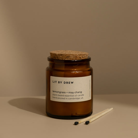 Lemongrass & May Chang - Pure Essential Oil Aromatherapy Candle