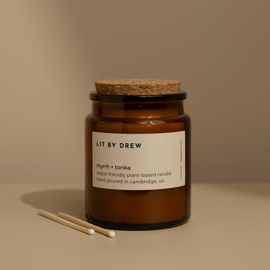 Myrrh & Tonka Apothecary Style Candle - Medium