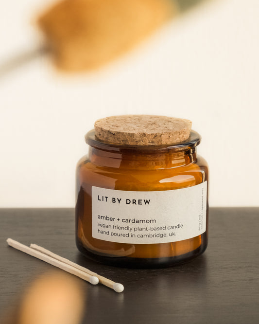 Amber & Cardamom Apothecary Style Candle