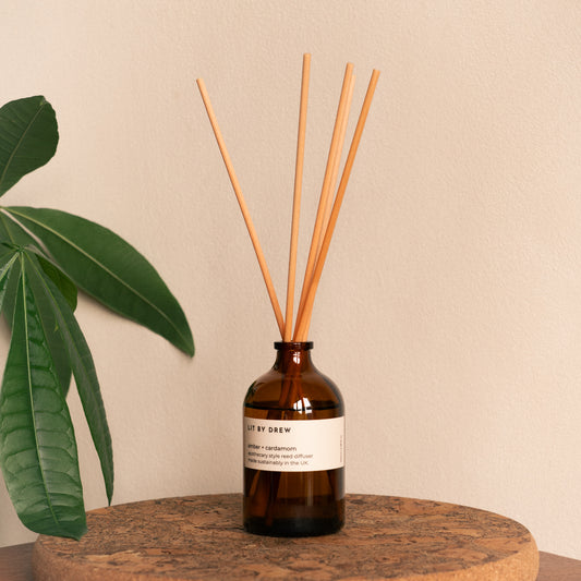 Amber & Cardamom Apothecary Style Reed Diffuser - 100ml